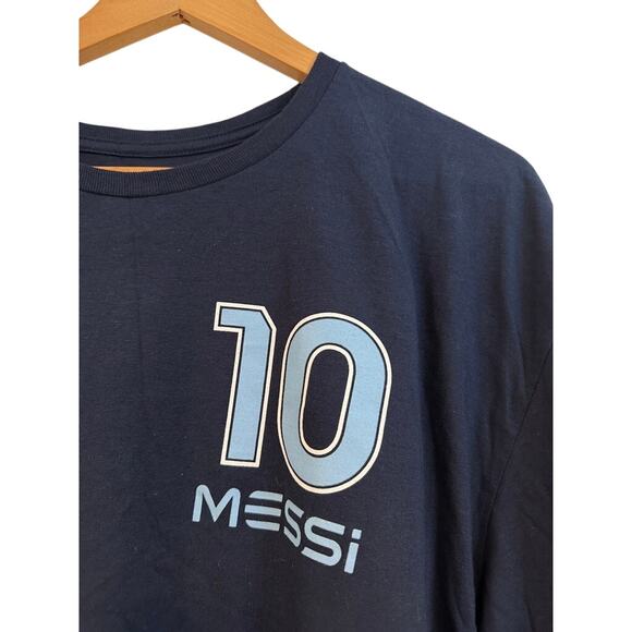 Messi Worldwide Legend #10 Graphic Tee Men’s XL Navy Blue Cotton NWT - Picture 2 of 4